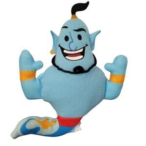 Disney Aladdin Genie 8.5" Plush Stuffed Animal Toy Blue Collectible EUC
